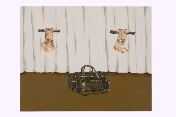 Dalton Paula | Goat and suitcase | Oil on canvas | 2017 | Photo: Paulo Rezende